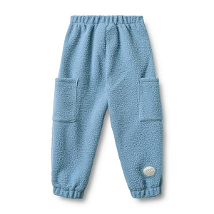 Брюки флисовые Wheat "Suun Faded Denim", небесно-голубые